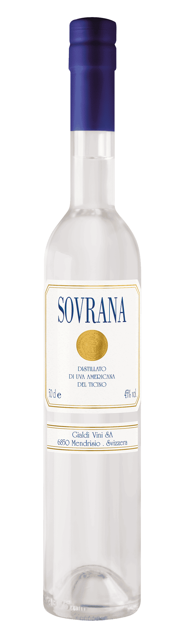 Sovrana distillato di uva Americana del Ticino - Brivio